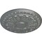 Ekena Millwork Colton Ceiling Medallion (Fits Canopies up to 4 3/4"), Hand-Painted Platinum, 15 3/4"OD x 1 1/2"P CM15CNPLS - alternate 4